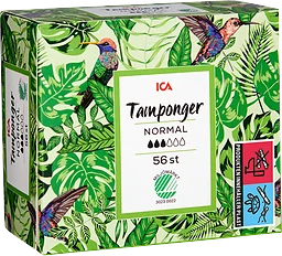 Tampong Normal 56-p Miljömärkt ICA