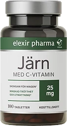 Kosttillskott Järn Med C-vitamin 100-p Elexir Pharma