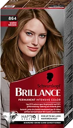 864 Varm brun Hårfärg 1-p Brillance Schwarzkopf