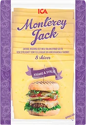 Hamburgerost Monterey Jack skivad 160g ICA