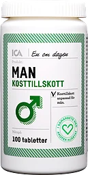 Multivitamin Man Kosttillskott 100st ICA Hjärtat