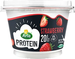 Proteinkvarg Jordgubb Laktosfri 0,2% 200g Arla®