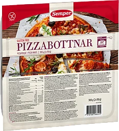 Pizzabottnar Glutenfria 300g Semper