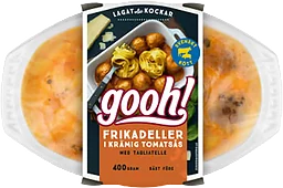 Färdigmat Frikadeller i tomatsås med Pasta 400g Gooh
