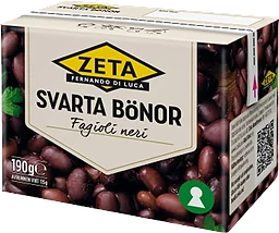 Bönor Svarta 190g Zeta