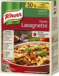 Lasagnette Family 6 portioner 338g Knorr