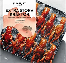 Kräftor xtra Stora Turkiska 1000g Fiskeriet