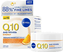 Dagkräm Q10 Energy Healthy Glow Day Cream SPF15 50ml Nivea