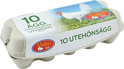Ägg Frigående Utomhus M/L 10-pack 630g Alsbo Ägg