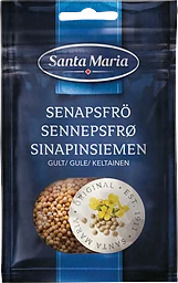 Krydda Senapsfrö Gult påse 28g Santa Maria