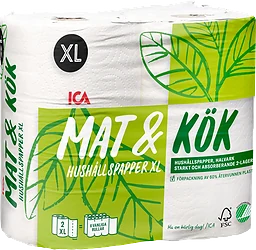 Hushållspapper Mat & Kök XL 2-p Miljömärkt ICA
