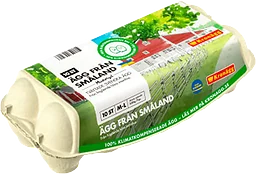 Ägg från Småland Frigående inomhus M/L 10-p Kronägg