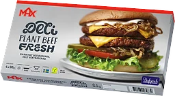 Delifresh plant beef burger 4-p 90g Max