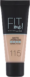 Foundation Matte & Poreless Ivory 115 30ml Maybelline