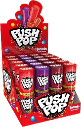 Karamellklubba Med Jordgubbsmak Push Pop