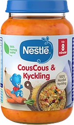 Barnmat Couscous & kyckling 8m 190g Nestle