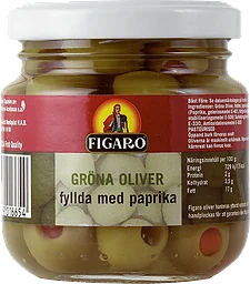 Oliver Gröna med Pimiento 140g Figaro