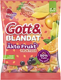 Fruktgodis Gott & Blandat Äkta Frukt mix Malaco