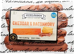Cheddar & Baconkorv