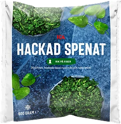 Hackad spenat Fryst 600g ICA