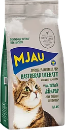 Torrfoder kastrerad utekatt Kyckling 8,5 kg Mjau