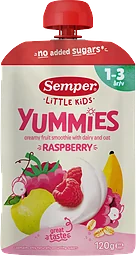 Barnmat Yummies hallon 1år 120g Semper