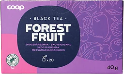Svart te Forest fruit 20-pack