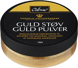 Bakdekoration Pulver Guld
