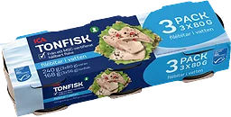 Tonfisk i vatten 3x80g 240g ICA