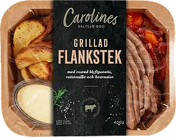 Flankstek med Klyftpotatis och Bearnaise 400g Carolines Saltsjö-Boo