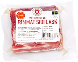 Sidfläsk rimmat ca 360g Petterssons Charkuteri