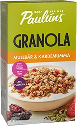 Granola Mullbär & kardemumma 450g Paulúns