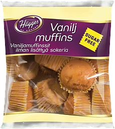 Vaniljmuffins Sockerfri 200g Hägges