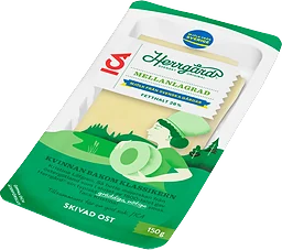 Herrgård 28% mellanlagrad skivad 150g ICA