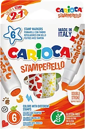 Stämpelfiberpennor 6-p  Carioca