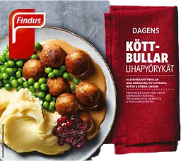 Köttbullar Måltid Fryst