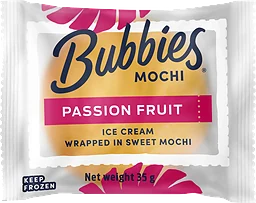 Glass Mochi Passion Fruit 35g Bubbies