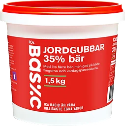 Jordgubbar 35% bär 1.5kg ICA Basic