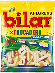 Godispåse Bilar Sodakombi x Trocadero 130g Cloetta