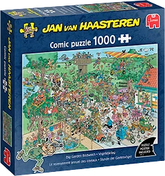 Pussel Big Garden Birdwatch 1000 bitar Jan van Haasteren