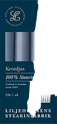 Kronljus Duvblå 4-pack