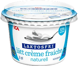 Lätt Crème fraiche Laktosfri 13% 2dl ICA