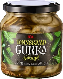 Tunnskivad Gurka 560g ICA