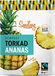 Torkad Ananas 65g Smiling