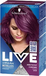 Hårfärg Live U69 Amethyst Chrome 1-p Live Ultra brights