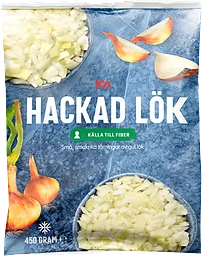 Färdighackad lök Fryst 450g ICA