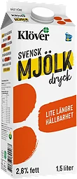 Mjölkdryck längre hållbarhet 2,6% 1,5l Klöver®
