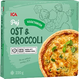 Ost & broccolipaj Fryst 220g ICA