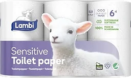 Toalettpapper Sensitive 6-p Lambi