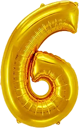 Folieb guld 6 100cm Happy Party